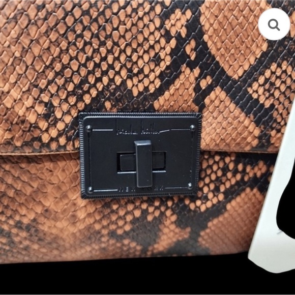 Nicole Miller Brown and Black Snakeskin Purse NWT - Picture 5 of 7